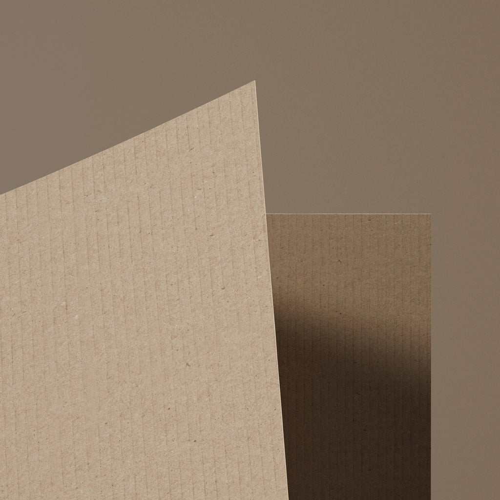 Textured Natural Finish Kraft Cardboard PBR Texture - Example Scene Visualization | Superellipse