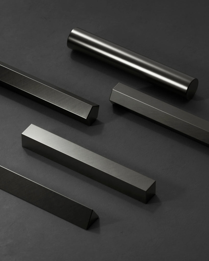 Fine Crosshatch Brushed Tungsten Metal PBR Texture - Example Scene Visualization | Superellipse