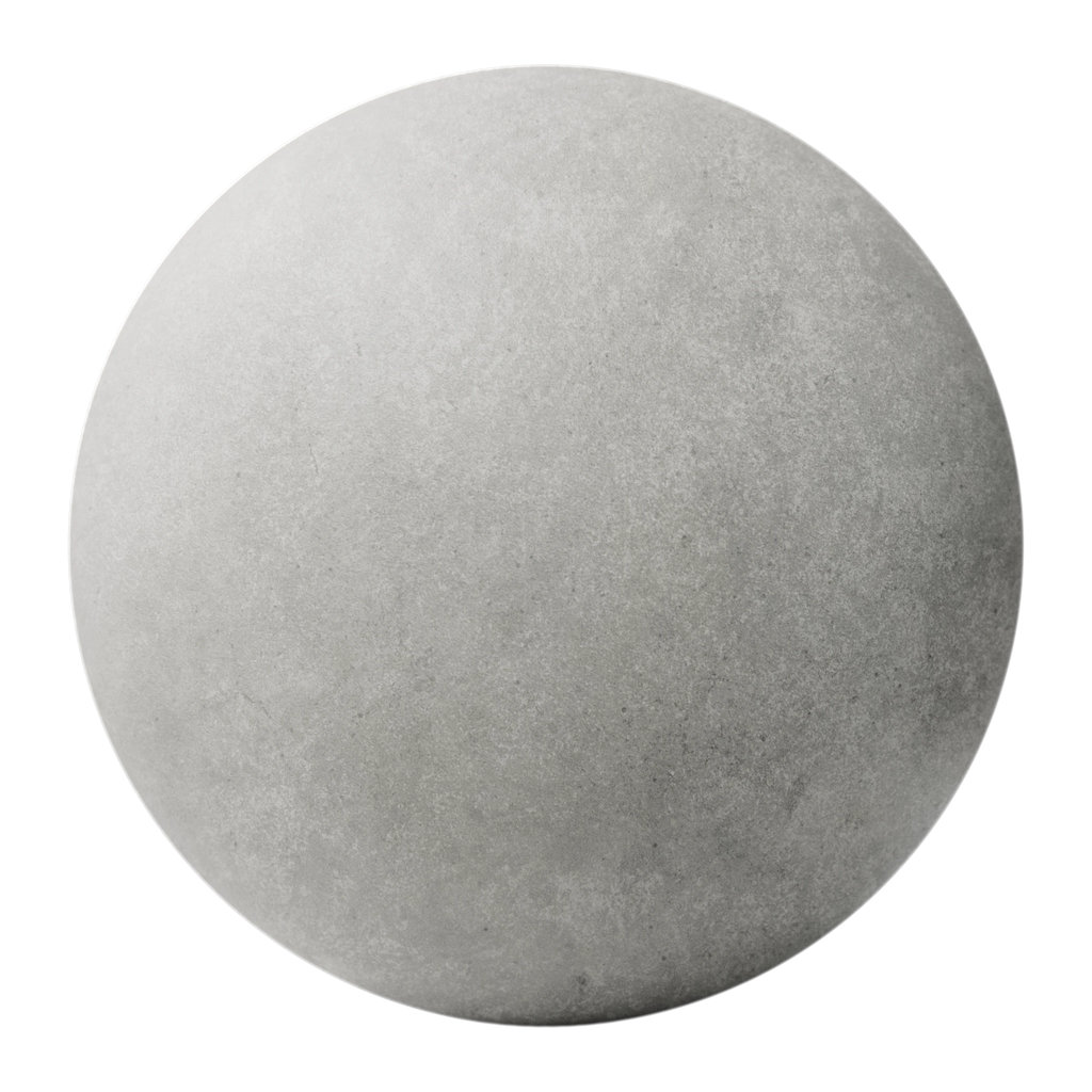 Honed Portland Cement Concrete PBR Texture - Sphere Swatch Preview | Superellipse
