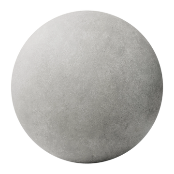 Honed Portland Cement Concrete PBR Texture - Sphere Swatch Preview | Superellipse