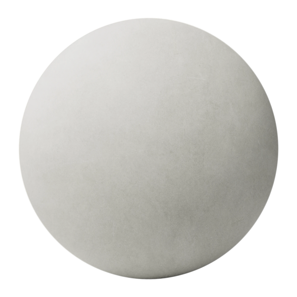 Light Grey Smooth Cast Concrete PBR Texture - Sphere Swatch Preview | Superellipse