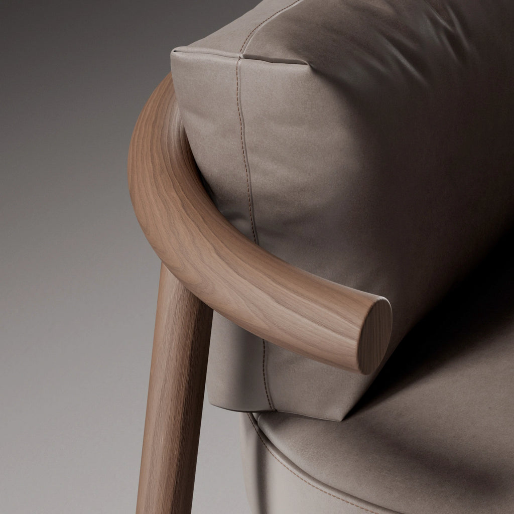 Walnut Book Matched Veneer Natural Finish Wood PBR Texture - Example Scene Visualization | Superellipse