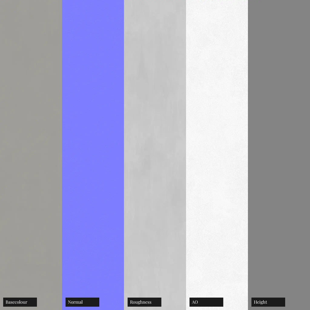 Warm Grey Drywall Plaster PBR Texture - Example Scene Visualization | Superellipse