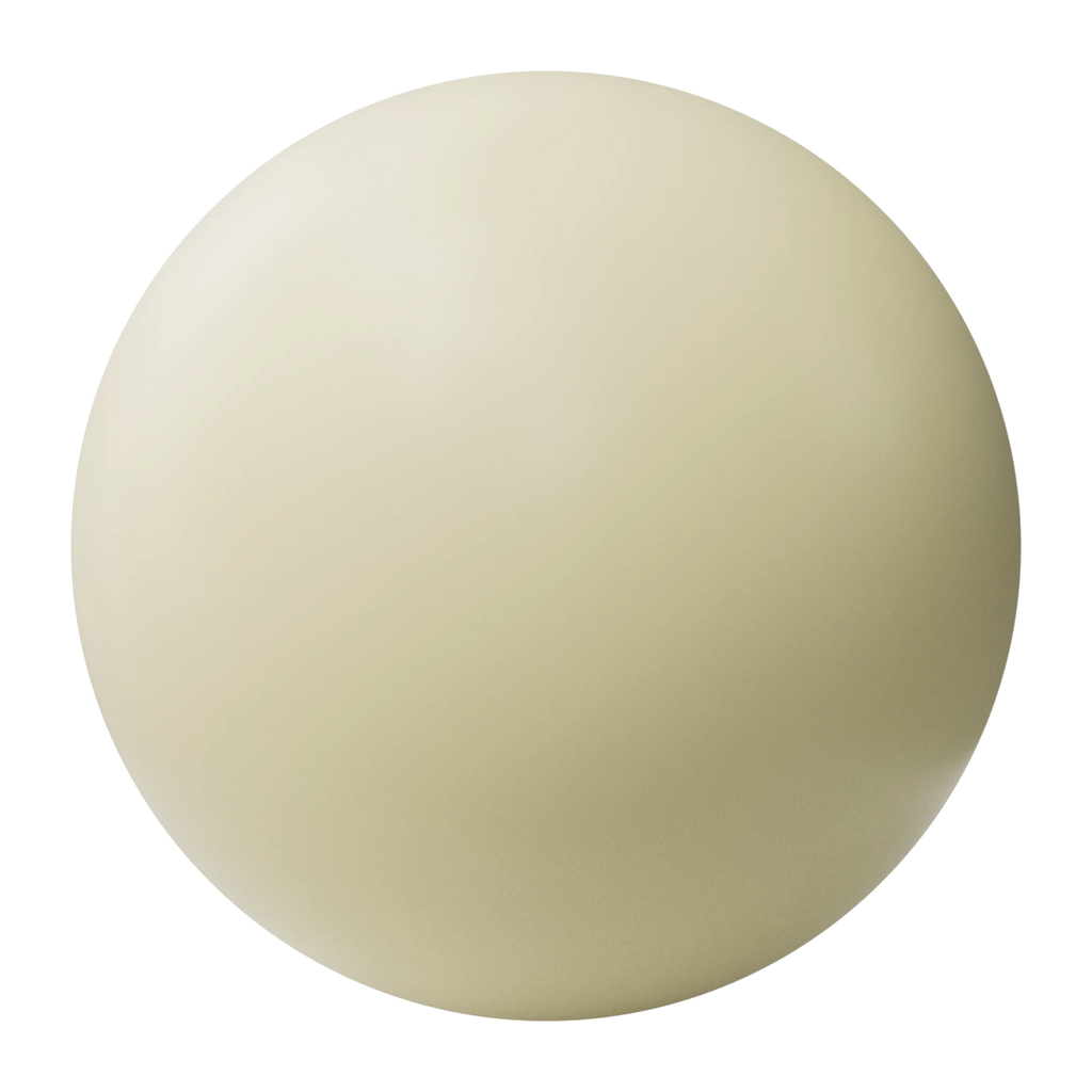 Ivory Yellow Satin Finish Plastic PBR Texture - Sphere Swatch Preview | Superellipse