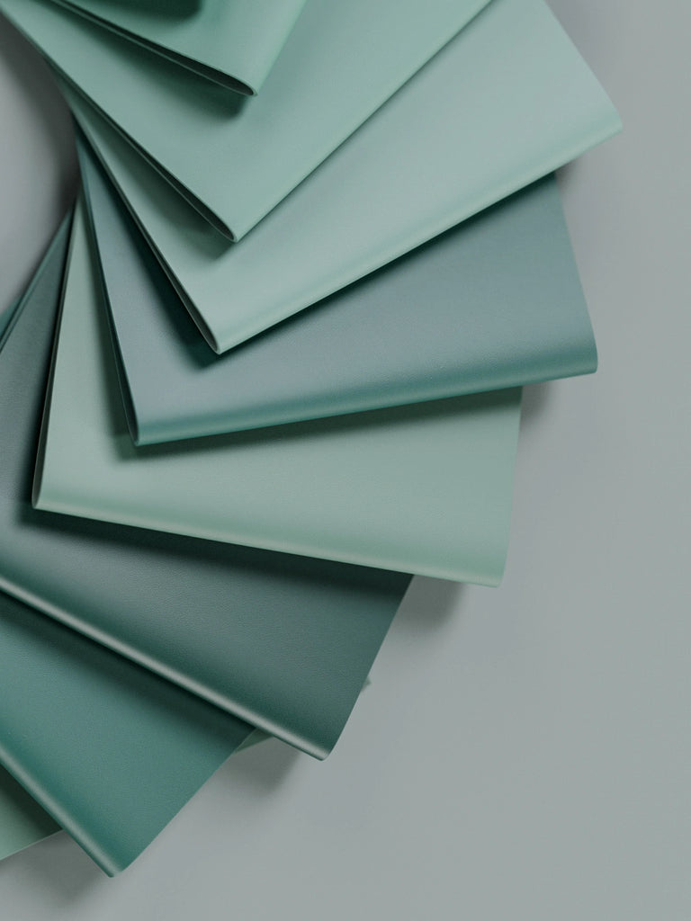 Faux Leather Fine Grain Green PBR Texture - Example Scene Visualization | Superellipse