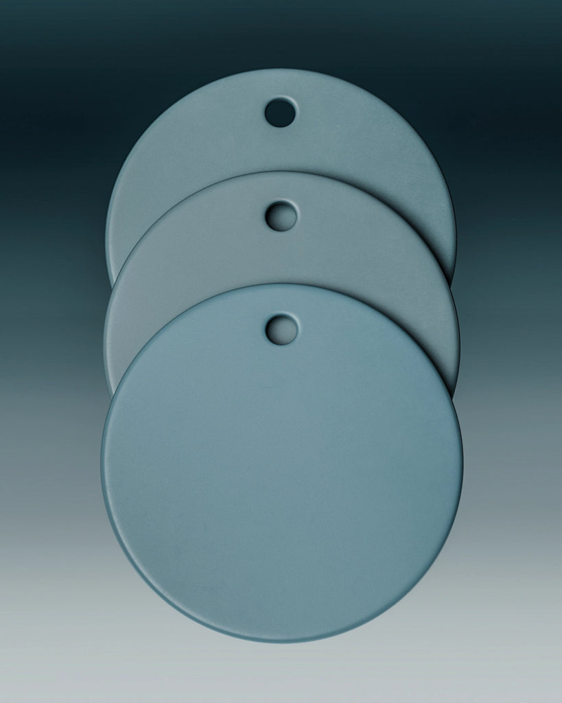 Stone Blue Lightly Worn Plastic PBR Texture - Example Scene Visualization | Superellipse