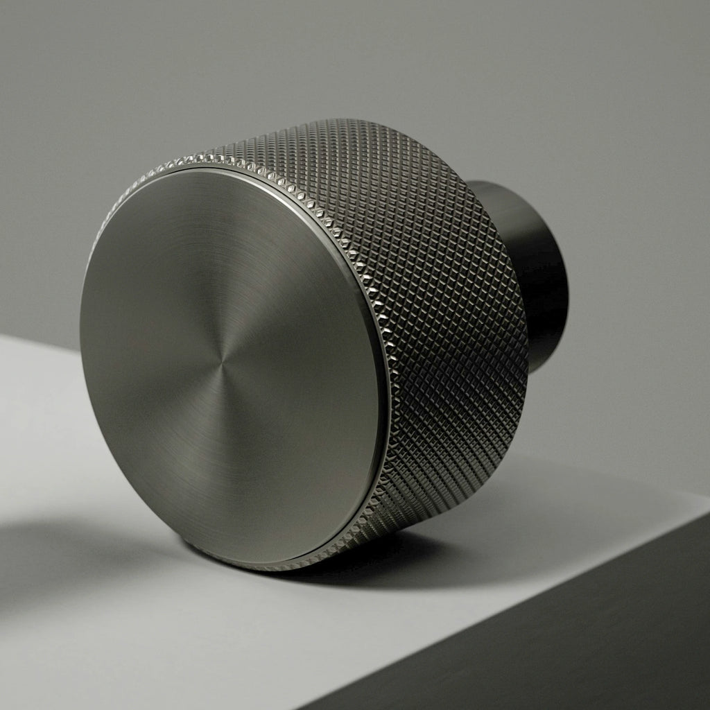 Radial Brushed Buffed Tungsten Metal PBR Texture - Example Scene Visualization | Superellipse