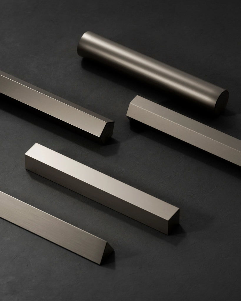 Rough Brushed Titanium Metal PBR Texture - Example Scene Visualization | Superellipse