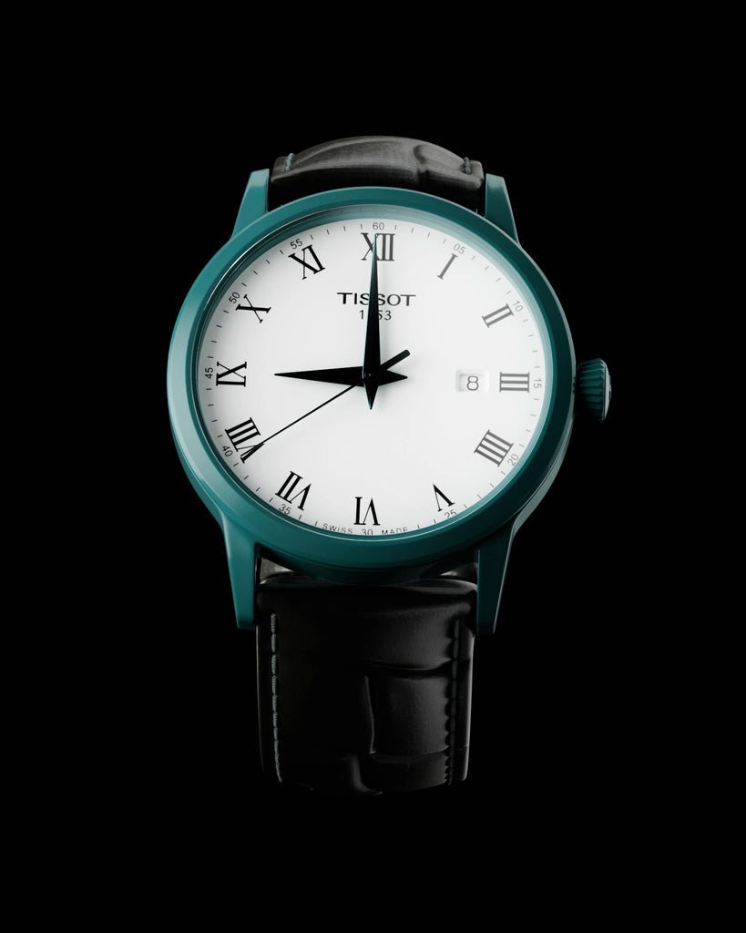 Teal Enamel Coated Brass Metal PBR Texture - Example Scene Visualization | Superellipse