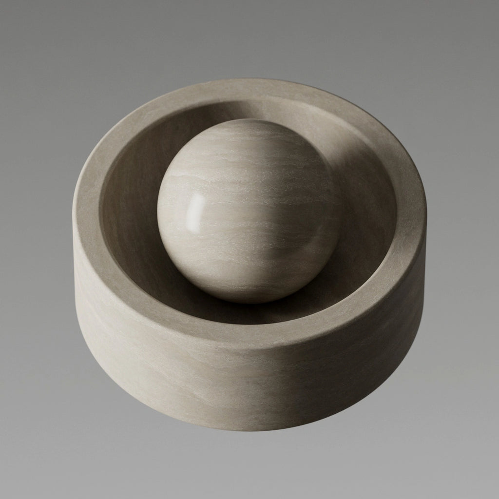 Honed Travertine PBR Texture - Example Scene Visualization | Superellipse