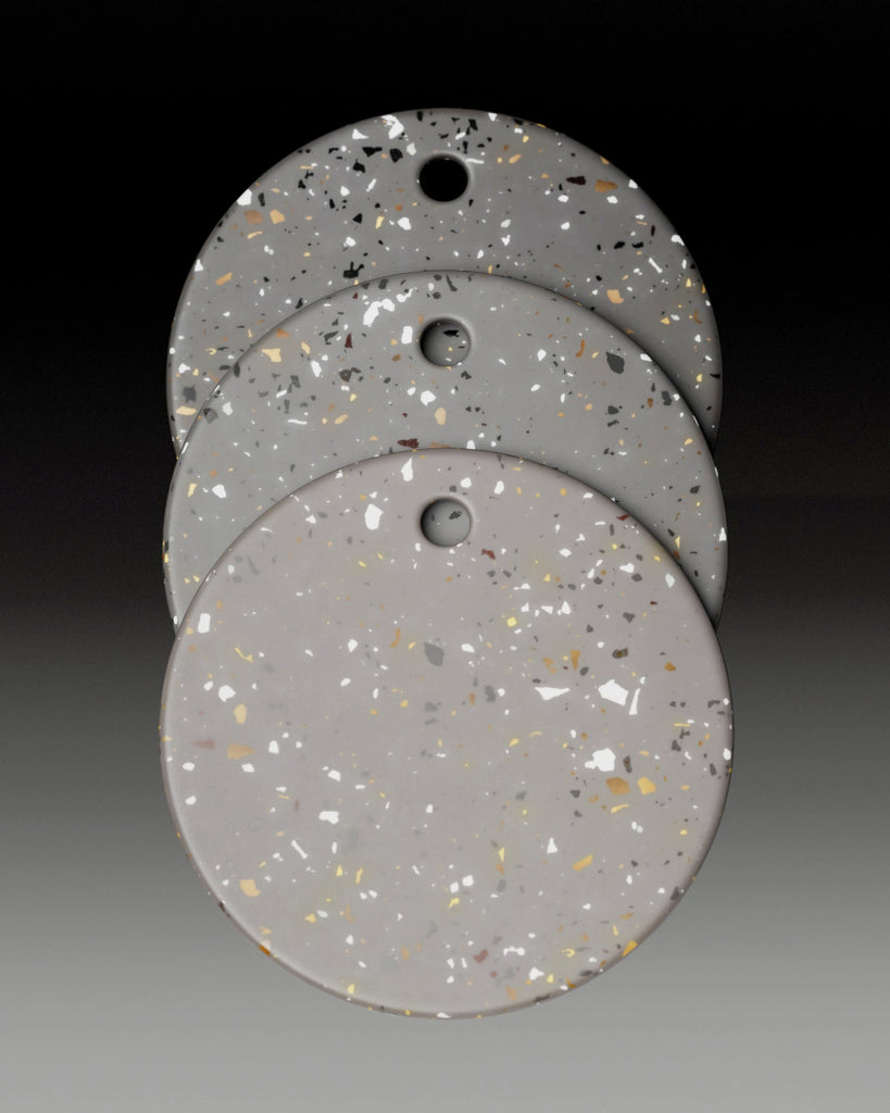 Deep Cocoa Recycled Terrazzo Plastic PBR Texture - Example Scene Visualization | Superellipse