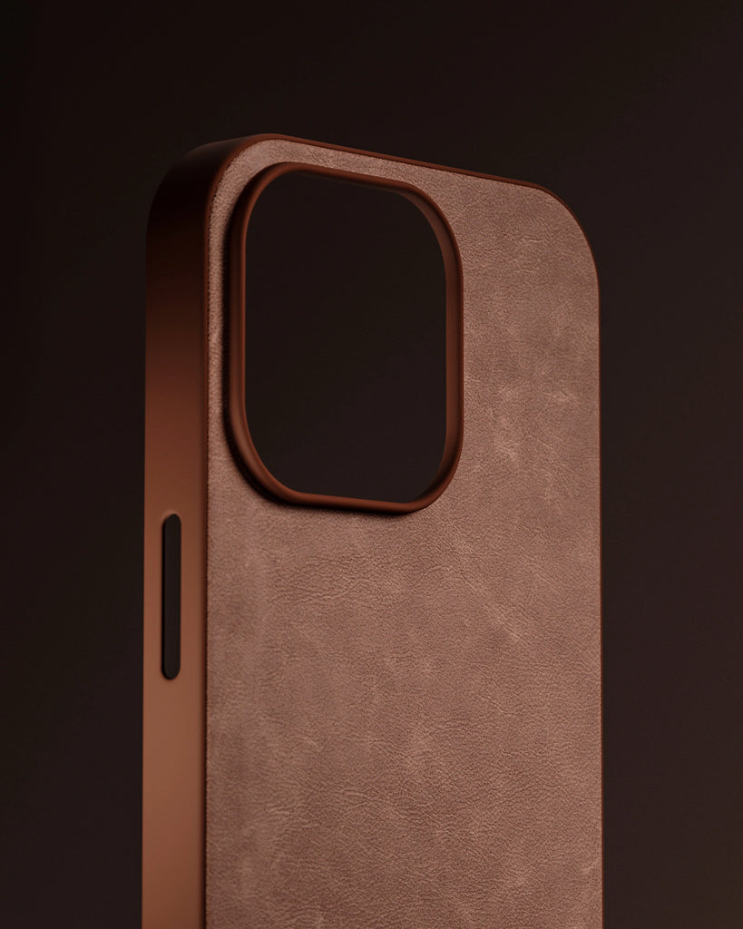 Patinaed Full Grain Distressed Leather Summer Red PBR Texture - Example Scene Visualization | Superellipse