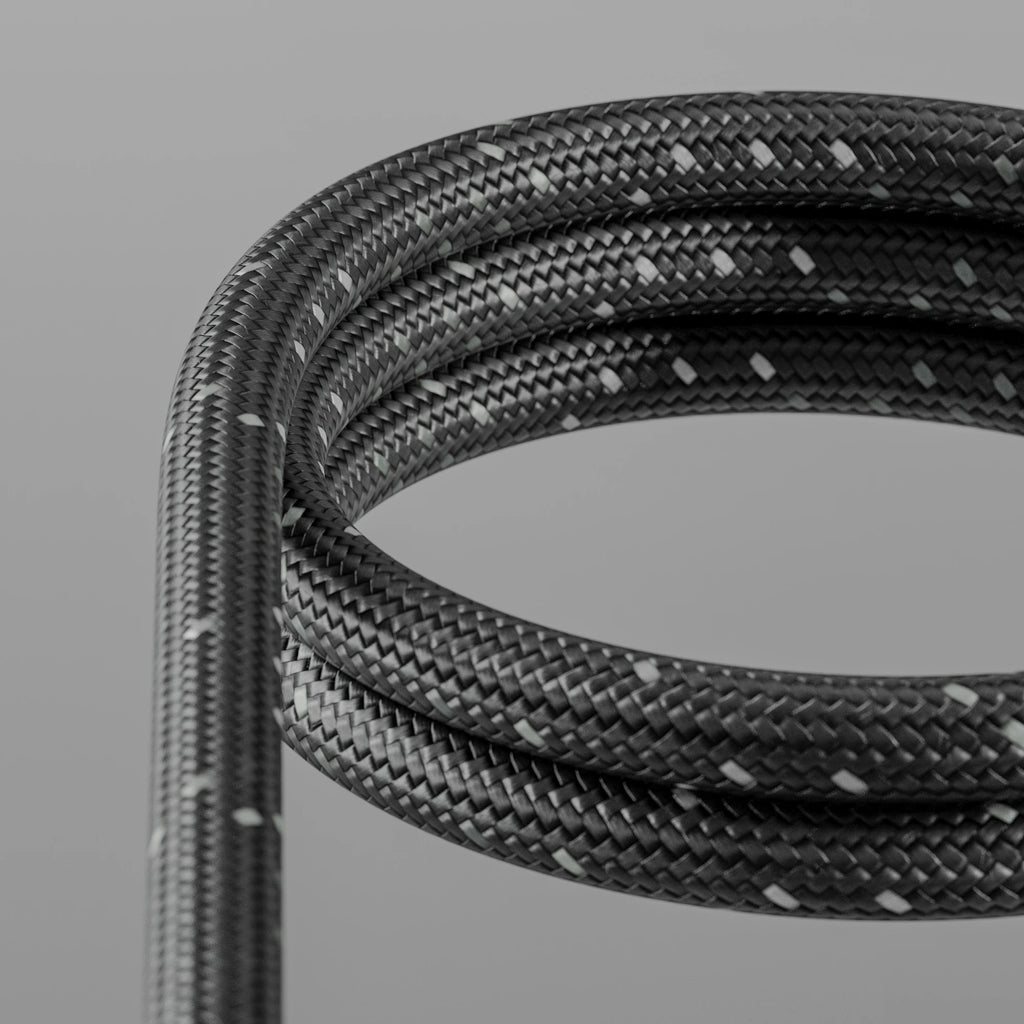 Monochrome Pixel Braided Cord PBR Texture - Example Scene Visualization | Superellipse