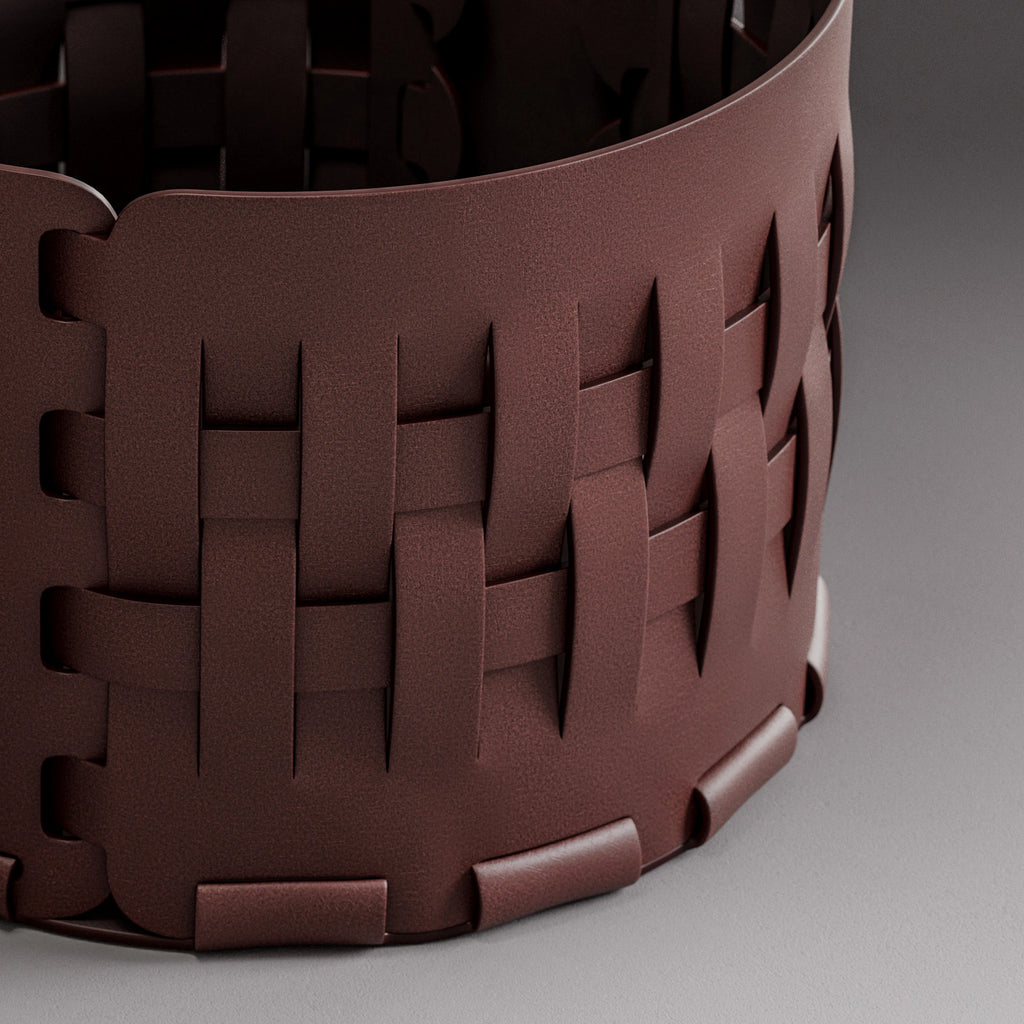 Mycelium Leather Cork Grain Oxblood PBR Texture - Example Scene Visualization | Superellipse