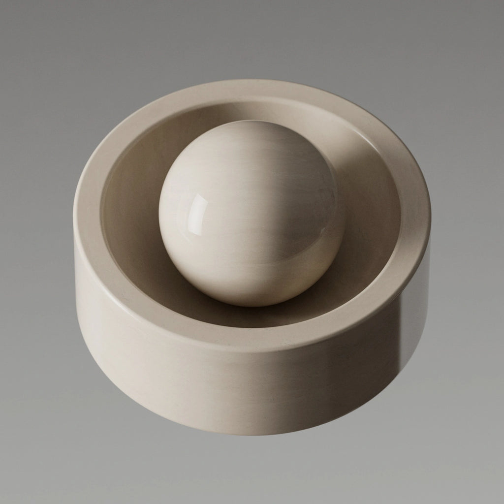 Polished Fine Travertine PBR Texture - Example Scene Visualization | Superellipse