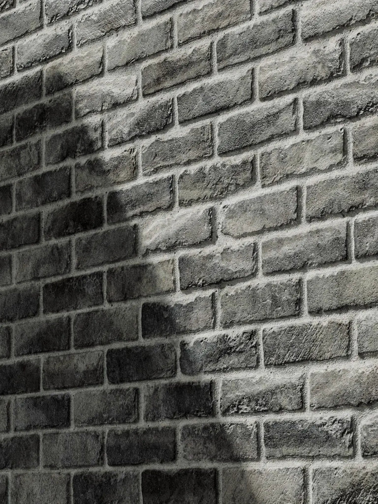 Weathered Ash Grey Brick Running Bond PBR Texture - Example Scene Visualization | Superellipse