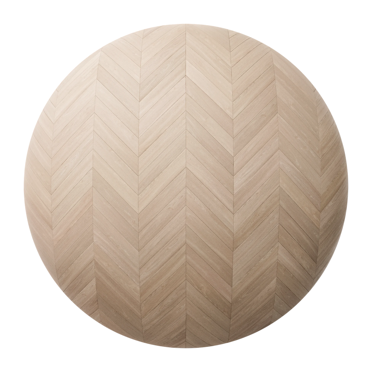 Beech Chevron Parquet Wood Floor PBR Texture - Sphere Swatch Preview | Superellipse