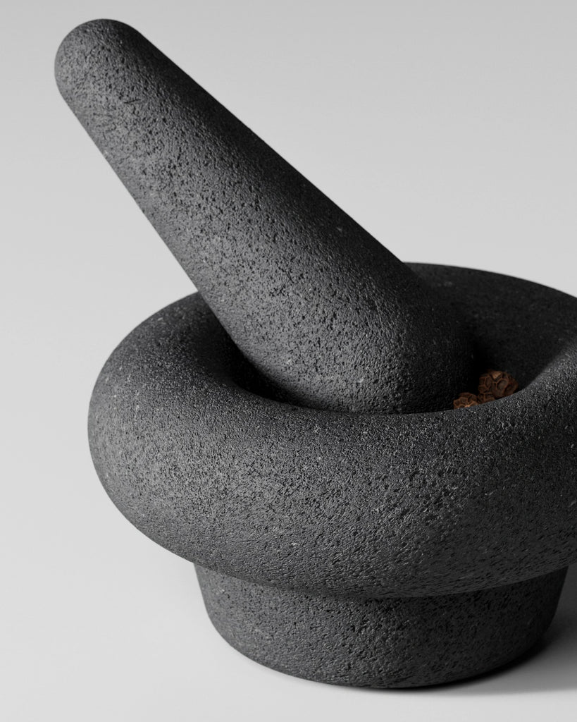 Vesicular Basalt Fine Stone PBR Texture - Example Scene Visualization | Superellipse