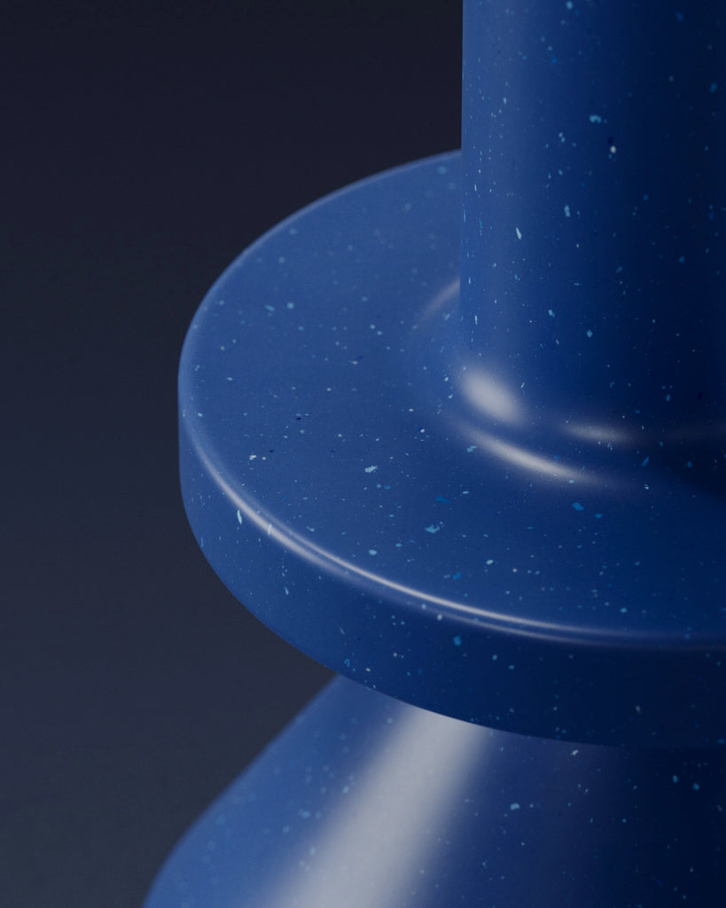 Mixed Blues Terrazzo Plastic Small PBR Texture - Example Scene Visualization | Superellipse