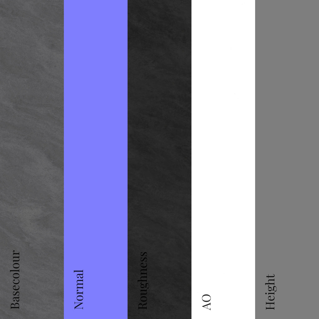 Dark Soapstone Polished PBR Texture - Example Scene Visualization | Superellipse