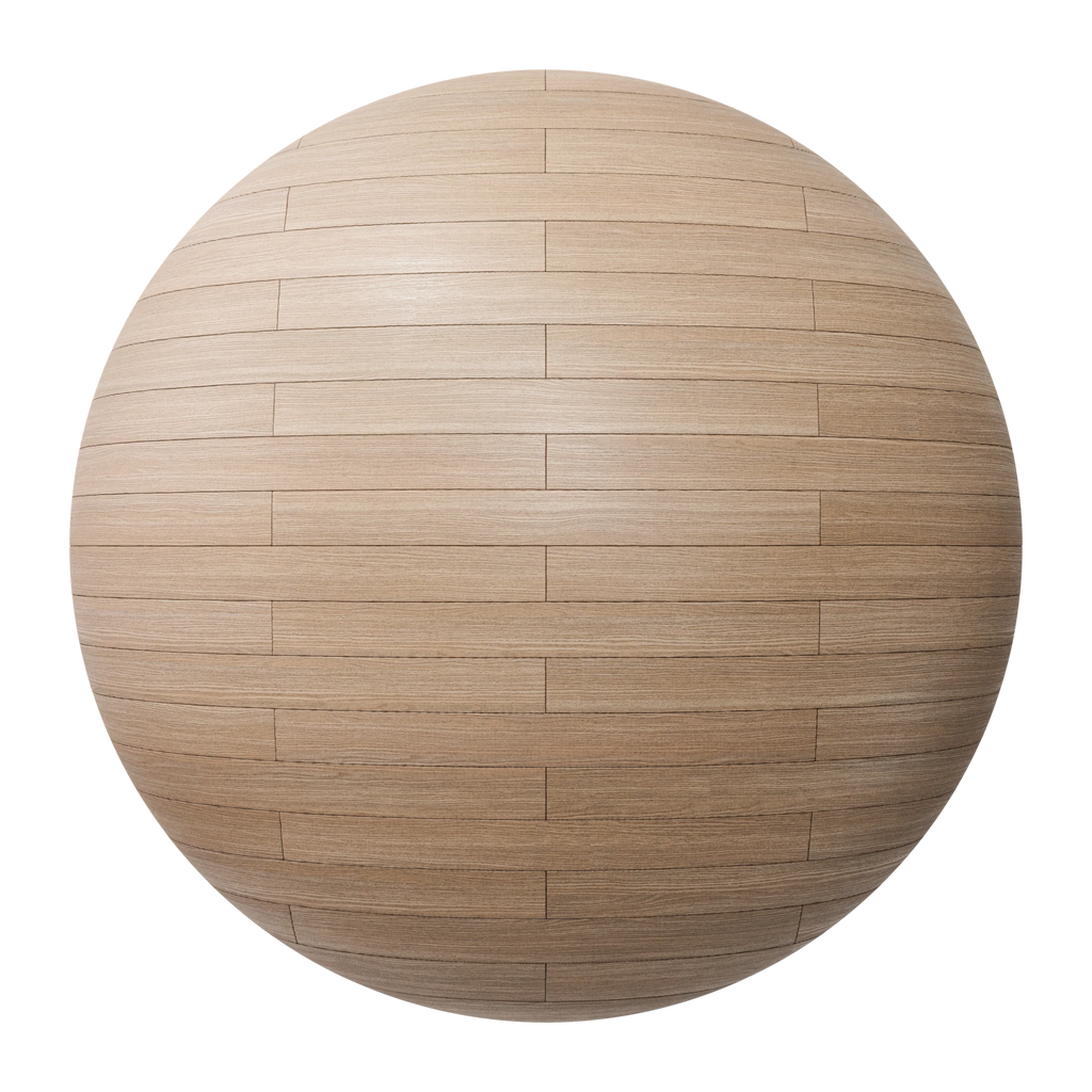 Natural Oak Brick Bond Wood Floor PBR Texture - Sphere Swatch Preview | Superellipse