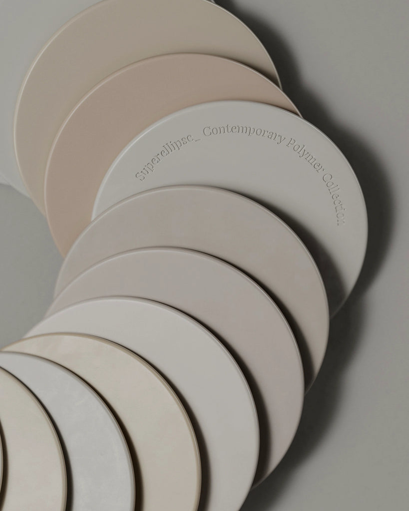 Dove Grey Smudged Plastic PBR Texture - Example Scene Visualization | Superellipse