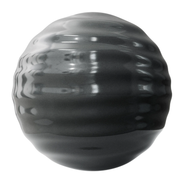 Ripple Grooved Tactile Plastic PBR Texture - Sphere Swatch Preview | Superellipse
