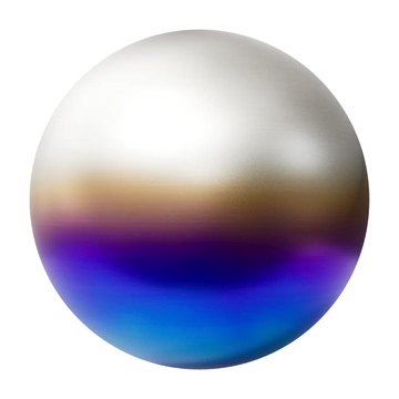 Heat Treated Brushed Titanium Linear PBR Texture - Sphere Swatch Preview | Superellipse