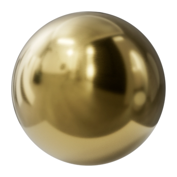 Fine Linear Brushed Gold Metal PBR Texture - Sphere Swatch Preview | Superellipse