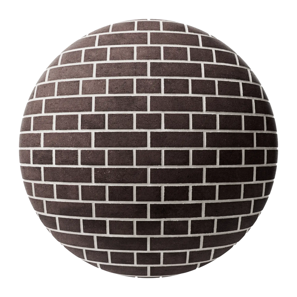 Remington Sandfaced English Bond Clay Brick PBR Texture - Sphere Swatch Preview | Superellipse