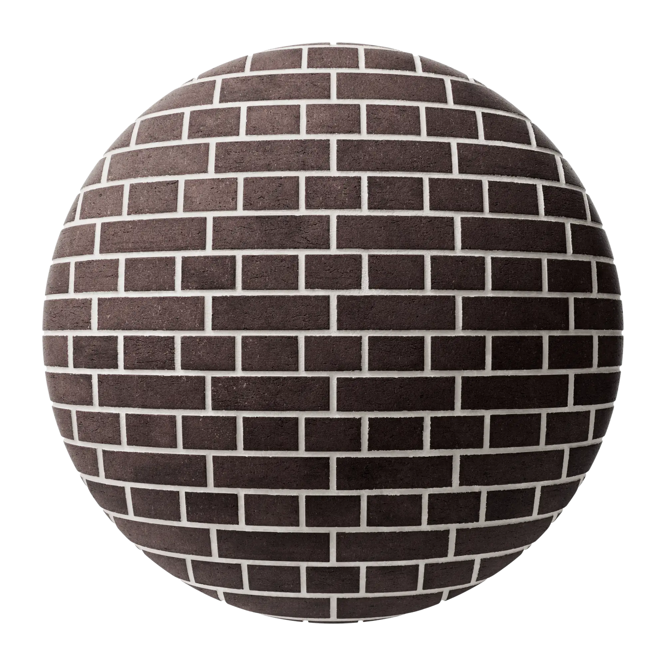 Remington Sandfaced English Bond Clay Brick PBR Texture - Sphere Swatch Preview | Superellipse