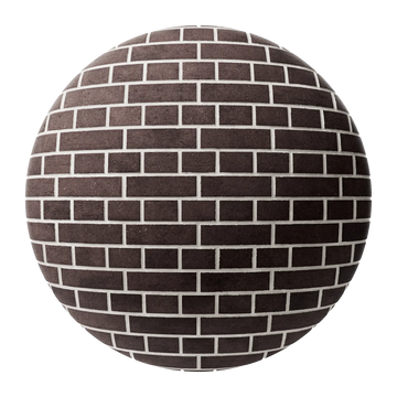Remington Sandfaced English Bond Clay Brick PBR Texture - Sphere Swatch Preview | Superellipse