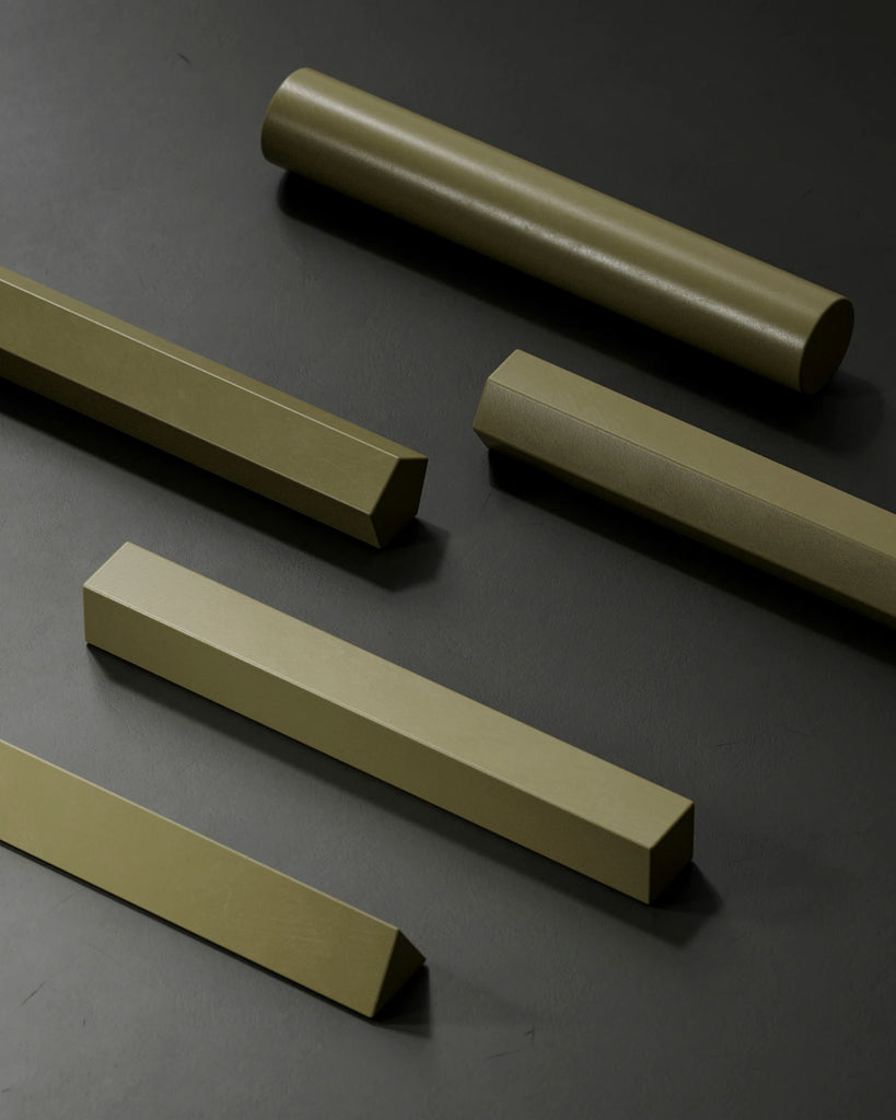 Olive Green Lightly Worn Plastic PBR Texture - Example Scene Visualization | Superellipse