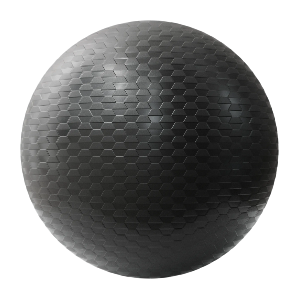Half Hex Texture Patterned Plastic PBR Texture - Sphere Swatch Preview | Superellipse