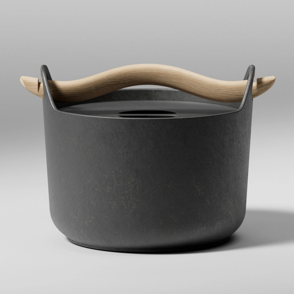 Rustic Industrial Cast Iron Metal PBR Texture - Example Scene Visualization | Superellipse