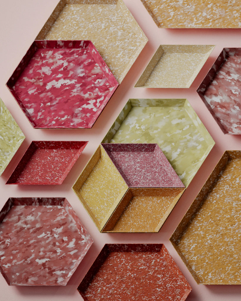 Designer Recycled LDPE Plastic Red PBR Texture - Example Scene Visualization | Superellipse