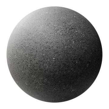 Basalt Stone Grey Fine Grain PBR Texture - Sphere Swatch Preview | Superellipse
