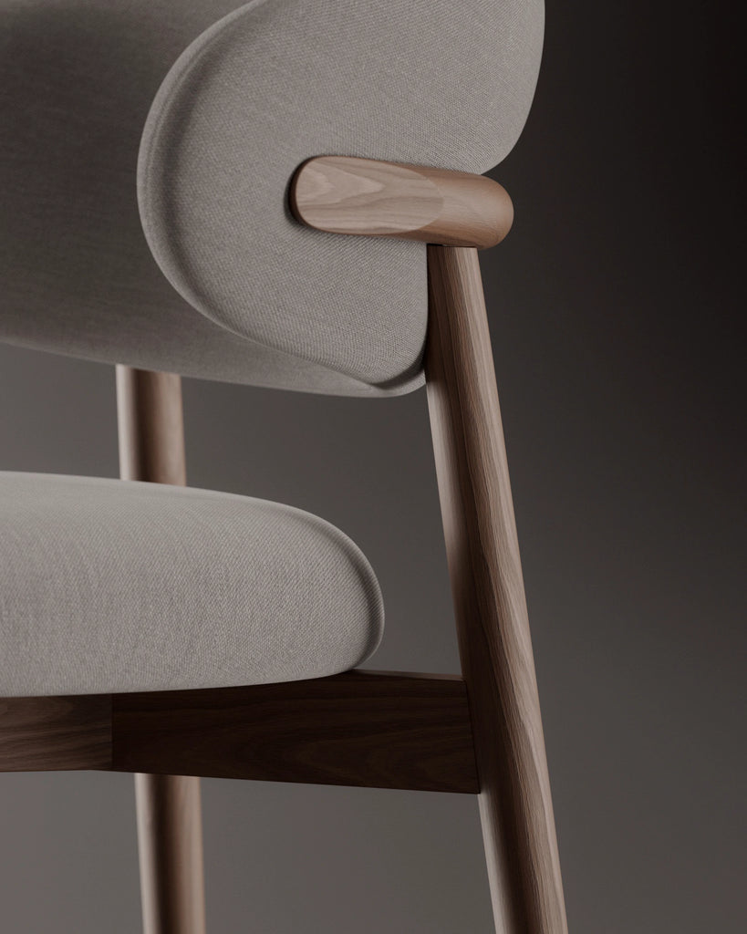 Walnut Book Matched Veneer Natural Finish Wood PBR Texture - Example Scene Visualization | Superellipse