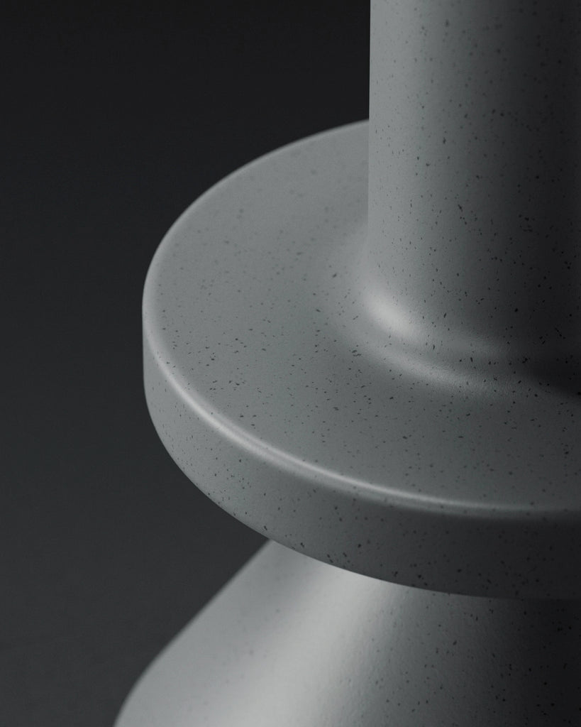 Dark Speckled Light Grey Plastic PBR Texture - Example Scene Visualization | Superellipse