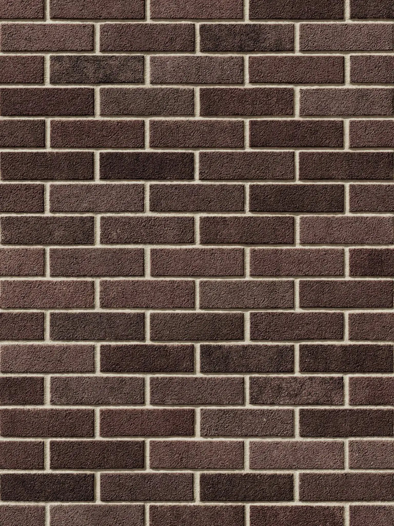 Bordeaux Red Sandfaced Brick Running Bond PBR Texture - Example Scene Visualization | Superellipse