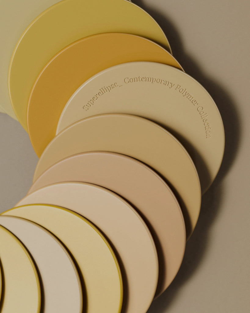 Beige Metallic Finish Plastic PBR Texture - Example Scene Visualization | Superellipse