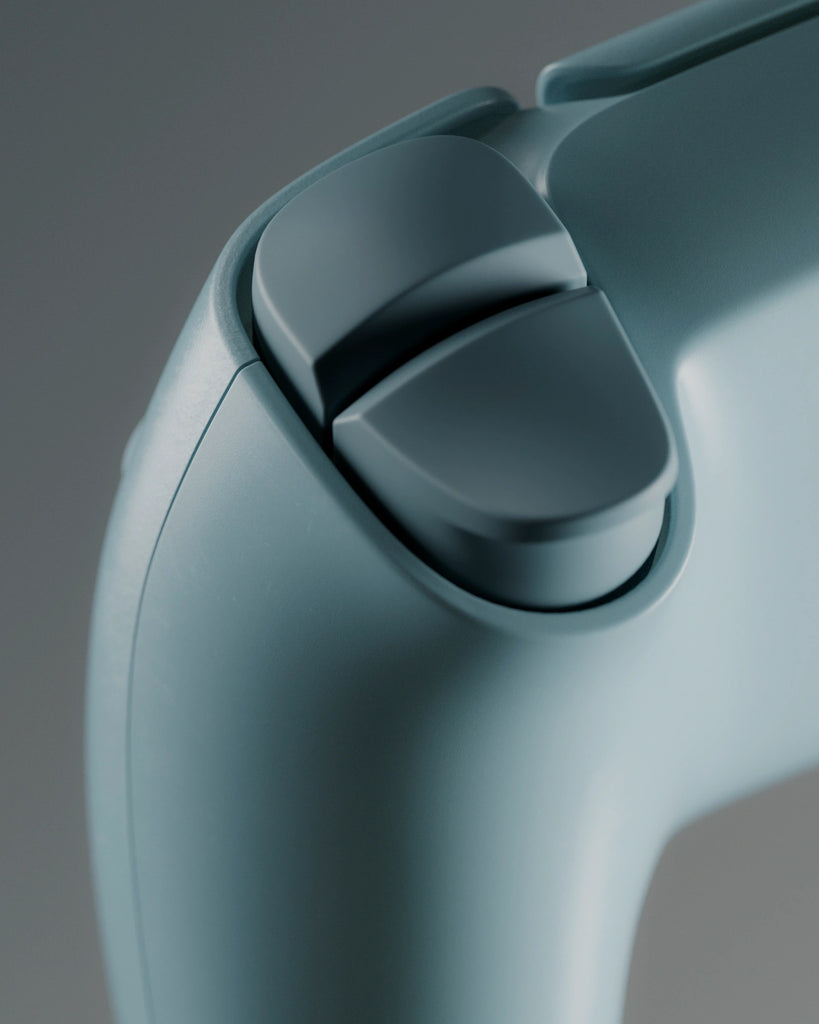 Stone Blue Lightly Worn Plastic PBR Texture - Example Scene Visualization | Superellipse