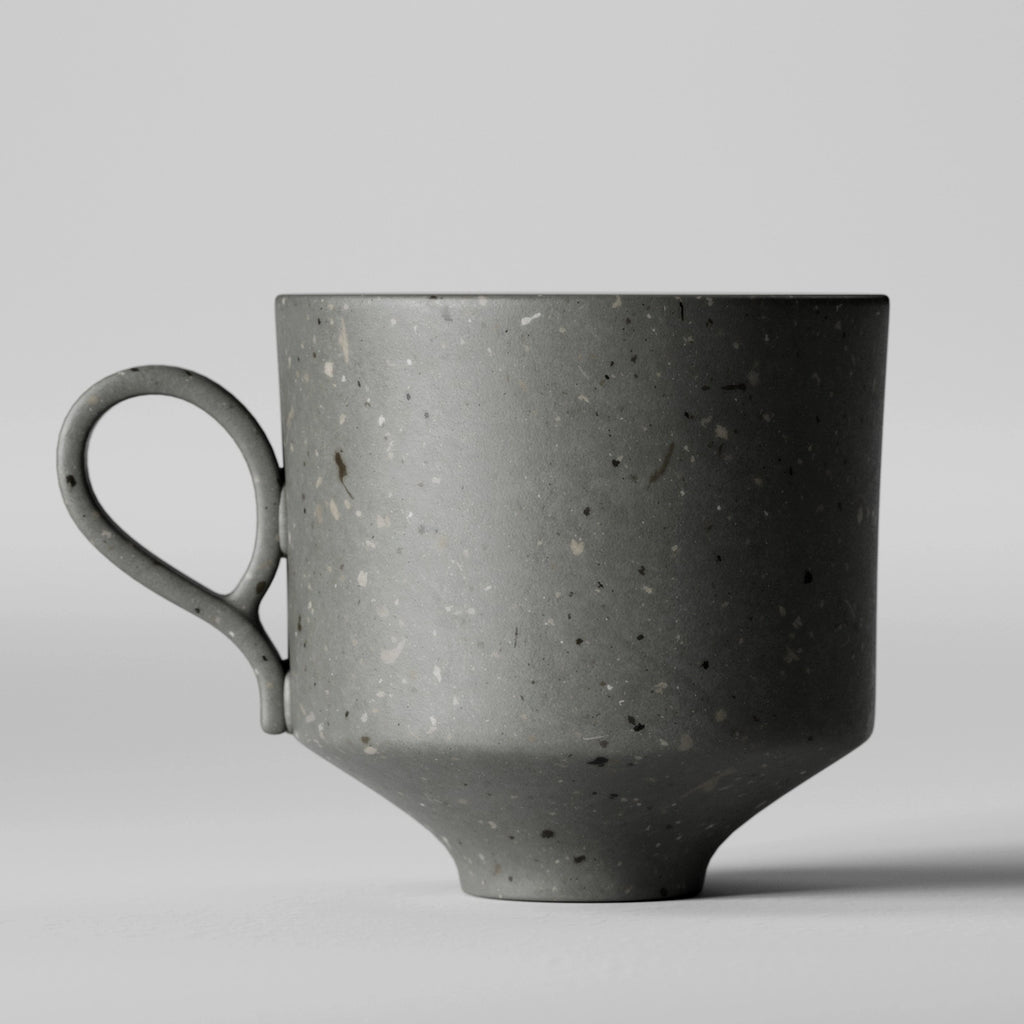 Dark Grey Ceramic Terrazzo PBR Texture - Example Scene Visualization | Superellipse