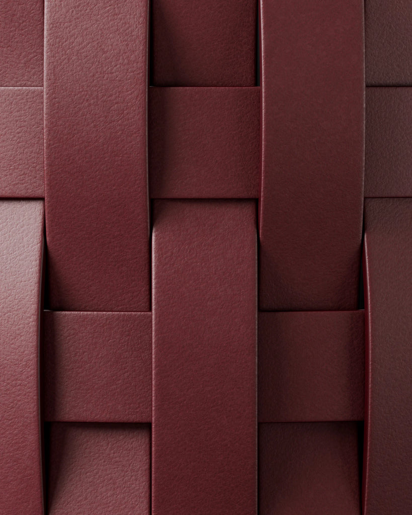 Aniline Top Grain Savannah Merlot Red PBR Texture - Example Scene Visualization | Superellipse