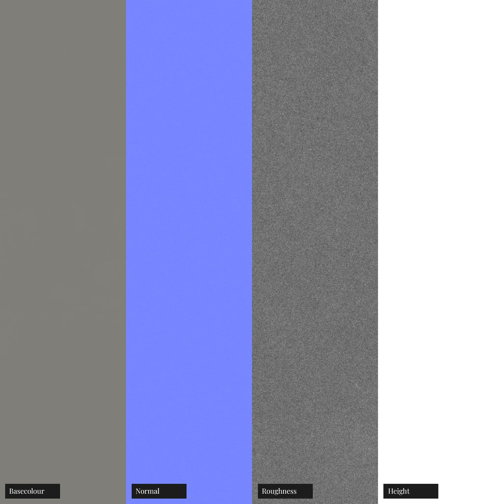 Sandblasted Tungsten Metal PBR Texture - Example Scene Visualization | Superellipse