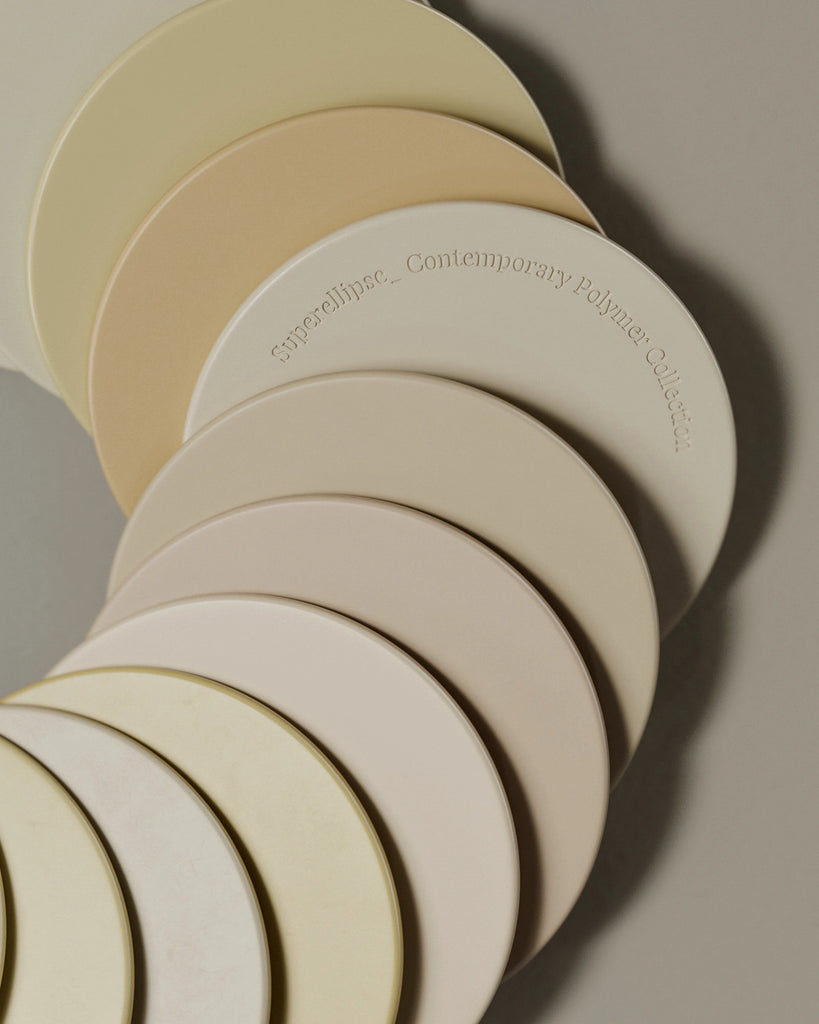 Tallow Beige Lightly Worn Plastic PBR Texture - Example Scene Visualization | Superellipse