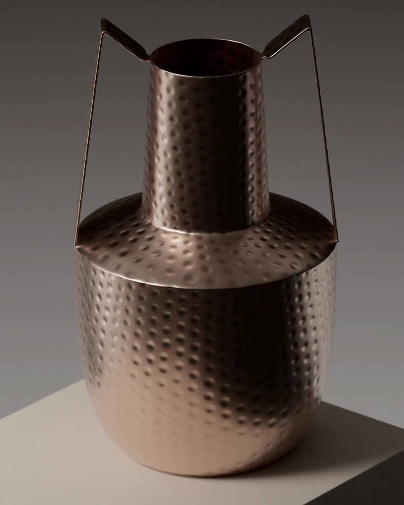 Ball Pein Hammered Copper Metal PBR Texture - Example Scene Visualization | Superellipse