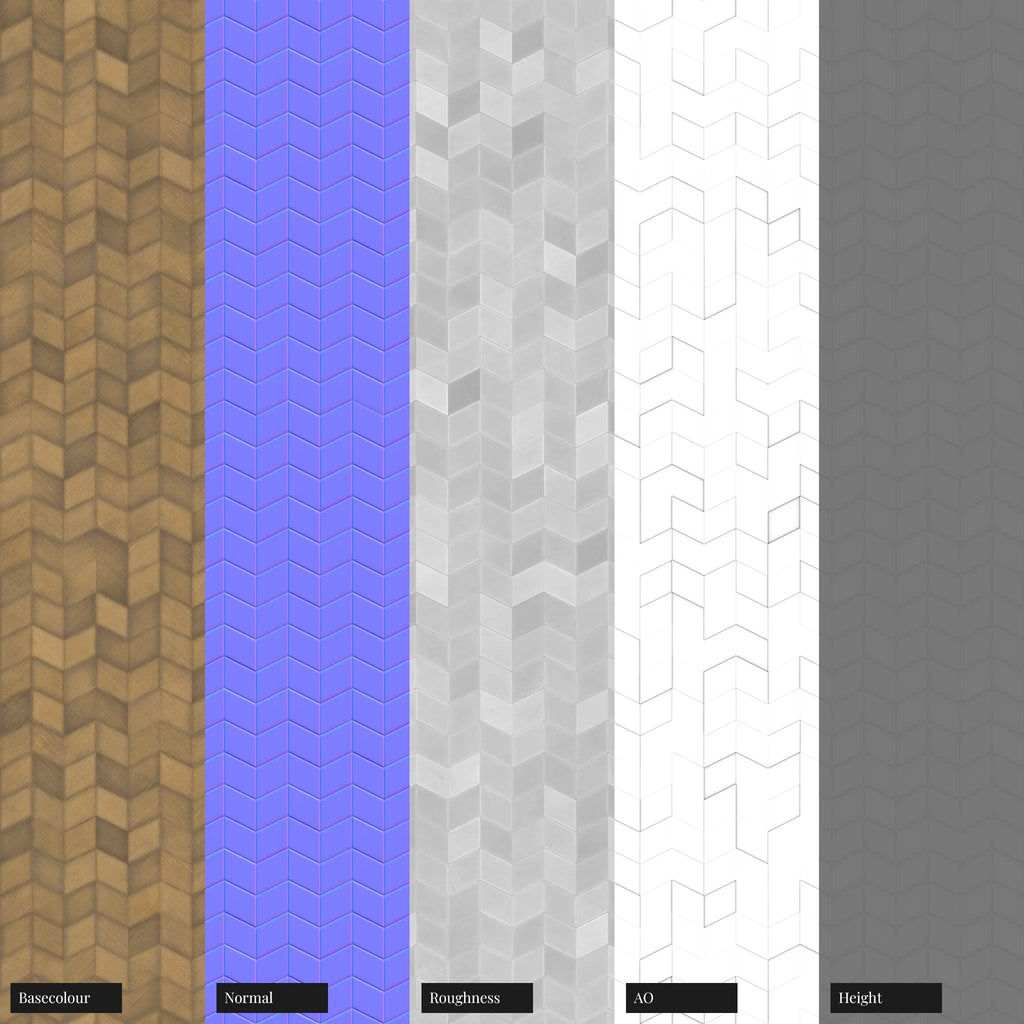 Rhombus Oxidised Brass 3D Metal Panel PBR Texture - Example Scene Visualization | Superellipse