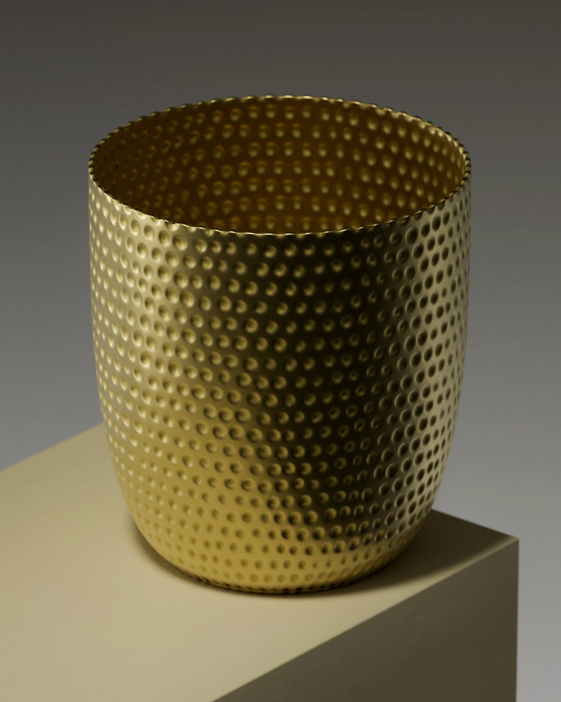 Ball Pein Hammered Brass Metal PBR Texture - Example Scene Visualization | Superellipse