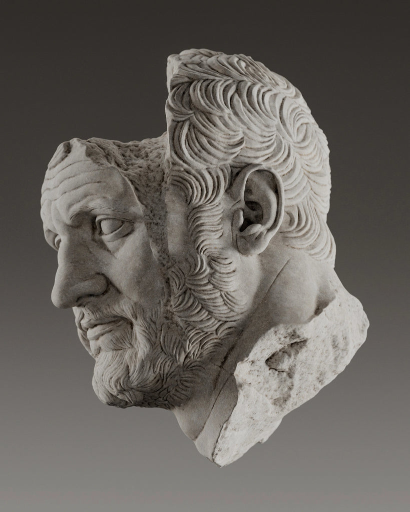 Light Grey French Limestone Slab PBR Texture - Example Scene Visualization | Superellipse